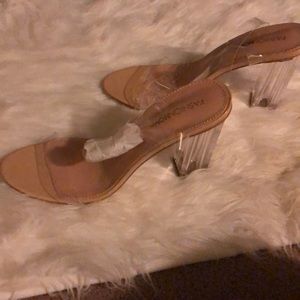 transparent chunky Heels